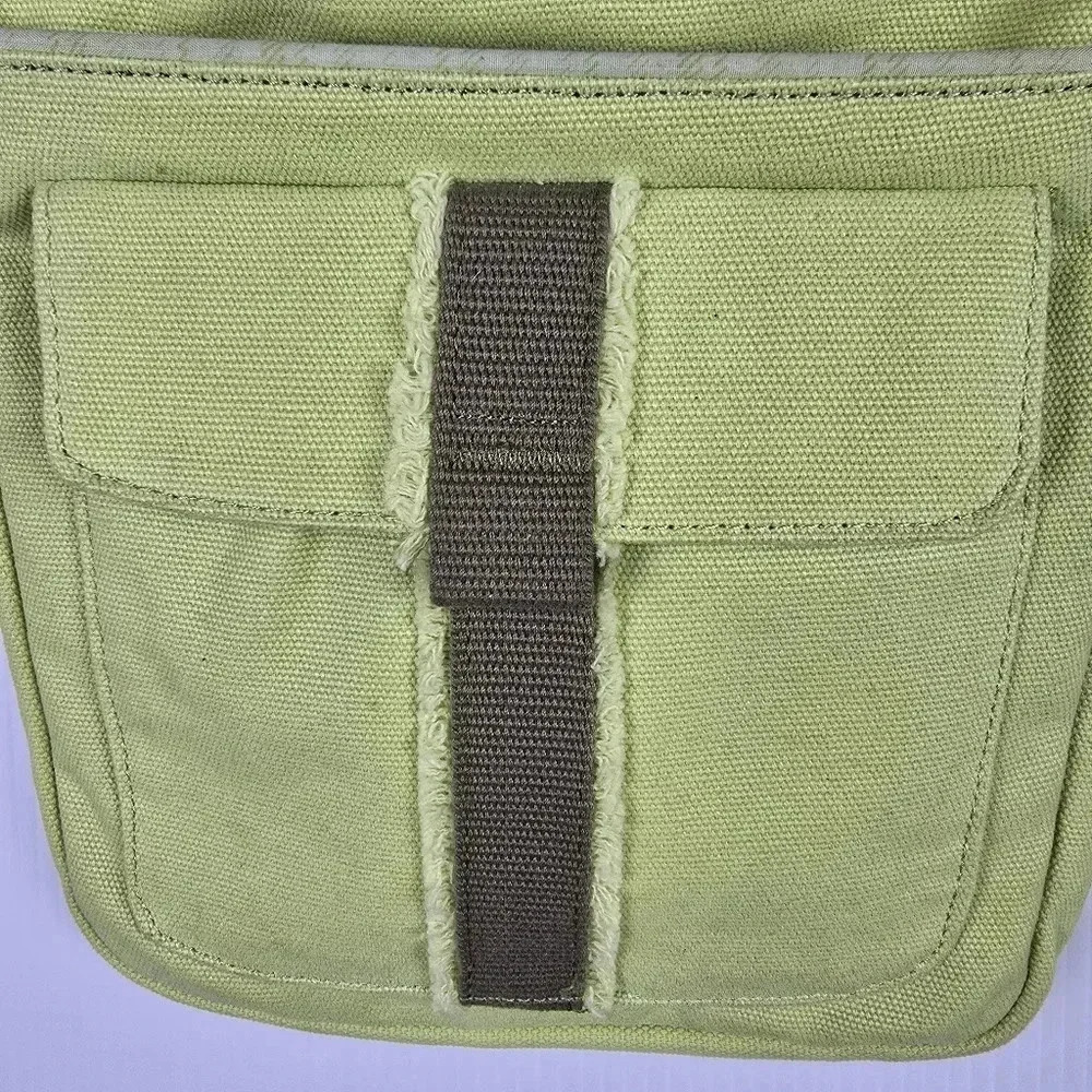 Columbia Omni Shield Womens Crossbody Purse Bag Canvas Green Yellow - Picture 4 of 10